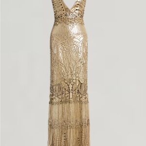 Ralph Lauren Purple Label Briony Embellished Tulle Evening Dress Made In Italy.